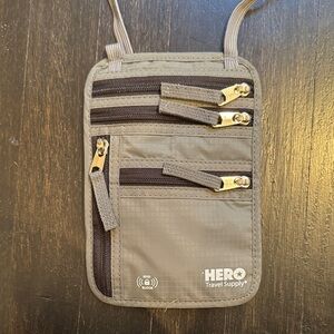 HERO Neck Wallet - RFID Blocking Passport Holder